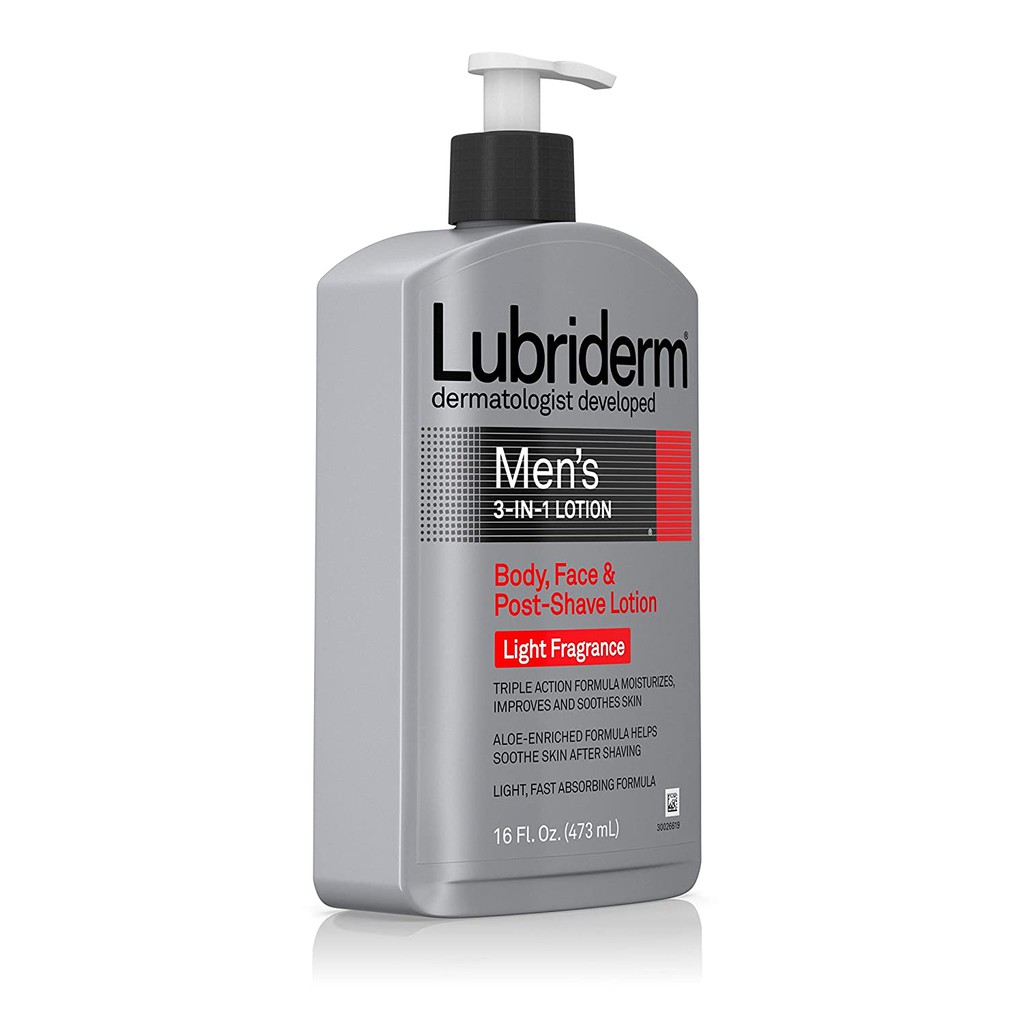 [FREESHIP] KEM DƯỠNG DA DƯỠNG THỂ LUBRIDERM MEN LIGHT FRAGANCE 473ML