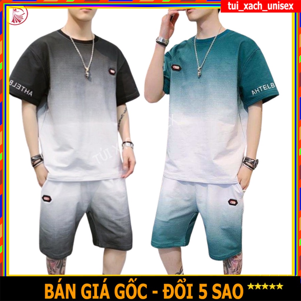 ĐỒ BỘ THUN LẠNH NAM NỮ ❤️ MẪU MỚI❤️ Nguyên Sét thể thao mặc nhà giá rẻ chát vải tốt mát nhẹ loang M01
