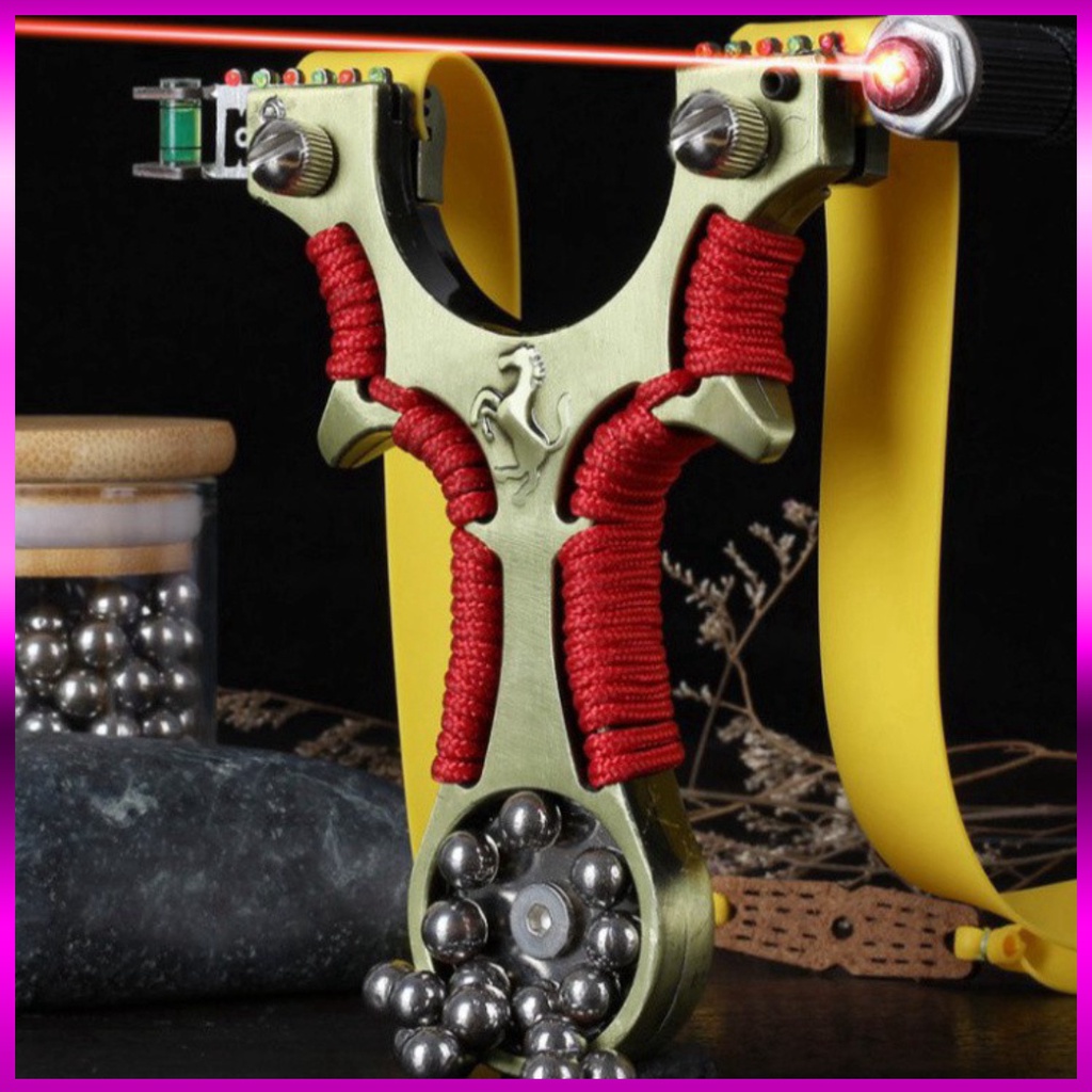 Ná Cao Su Bắn Chim Cao Cấp Laze Hình Ngựa Có Nam Châm Giá Rẻ  - NCS12