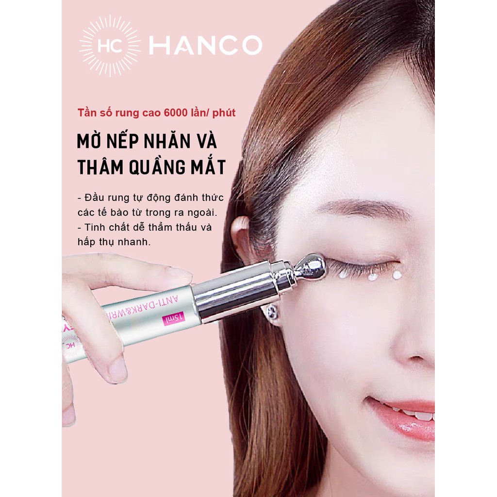 Kem Mắt Hanco - Eye Cream Hanco Kèm Đầu Rung Massage