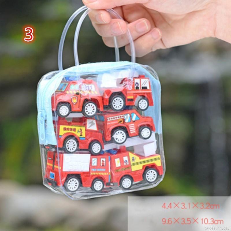 set 6 xe đồ chơi mini lên dây cót vui nhộn cho bé