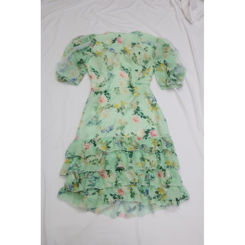 đầm voan bèo tay hở lưng | BigBuy360 - bigbuy360.vn