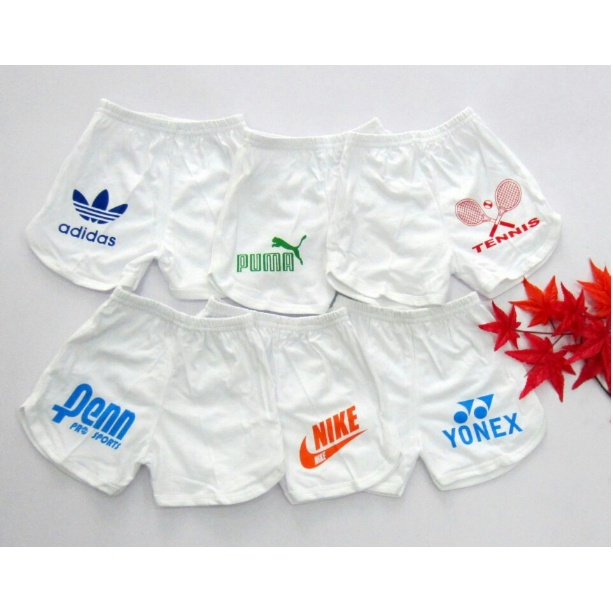 (3-15kg) QUẦN ĐÙI THỂ THAO COTTON TRẮNG IN CHO BÉ TRAI - BIBO KIM THU (katydang)