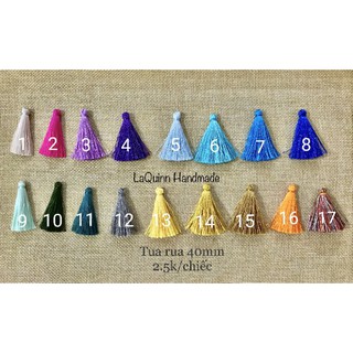 Nguyên liệu handmade - Tua rua chỉ bóng 40mm