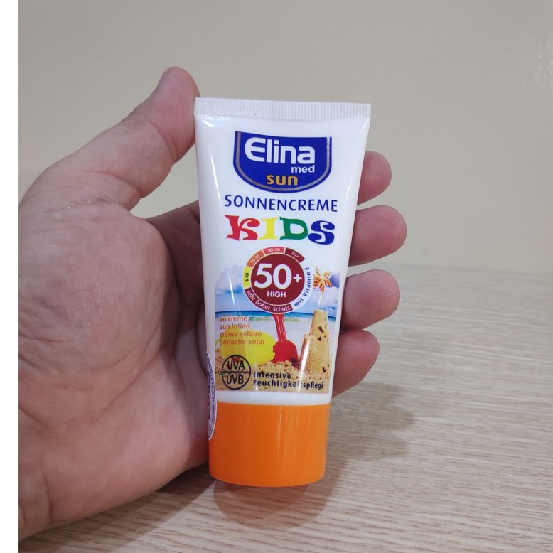 [FREE SHIP đơn từ 50k]Kem chống nắng dưỡng ẩm cho da trẻ em ELINA MED SUN SONNENCREME KIDS spf50+