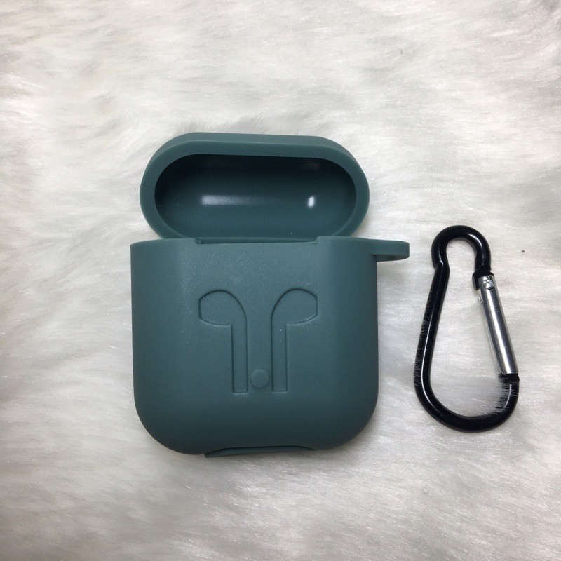 [Midnight Green]Vỏ bảo vệ(case) hộp sạc Tai nghe Airpods1/2, i27, i30, ... loại tốt, dày dặn, màu đẹp