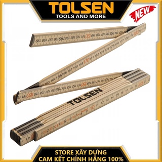 Thước xếp gỗ 2m tolsen 35046 - hàng chính hãng