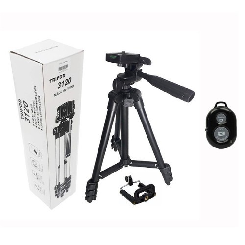 Gậy TRIPOD 3120 ĐEN CỨNG CÁP CHẮC CHẮN - TẶNG KÈM REMOTE CHỤP HÌNH