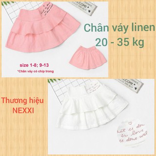 CHÂN VÁY ĐẦM LINEN(có chíp) BÉ GÁI HAIVANCO cho bé 15 đến 40 kg mềm mại và thoáng mát dễ phối đồ đi học đi chơi đều đẹp