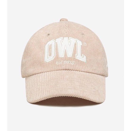 OWL BRAND® CORDUROY CAPS - Mũ lưỡi trai vải nhung tăm  / Hồng nhạt - OWL180122