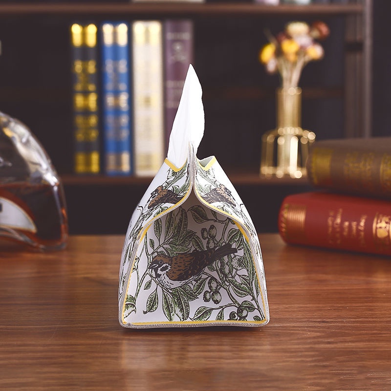 Hộp Đựng Khăn Giấy Bằng Da Cao Cấp Chống Thấm Nước Phong Cách Châu Âu