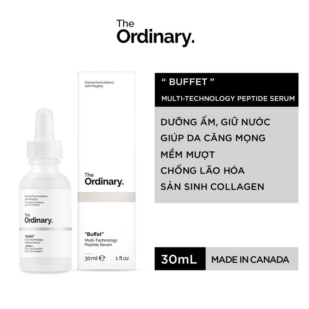 Tinh chất The Ordinary Multi-Peptide + HA Serum chống lão hóa, cấp ẩm, phục hồi & tái tạo da