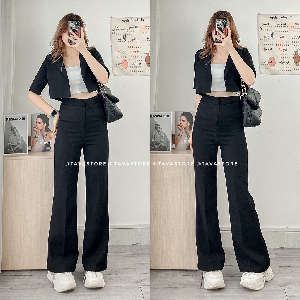 Quần tây loe 1 nút