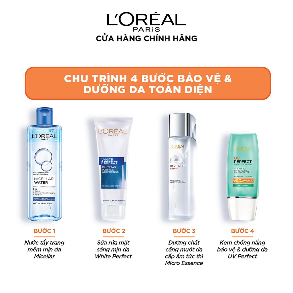 Kem chống nắng bảo vệ da L'Oreal Paris UV Perfect SPF50+ PA++++ 30ml