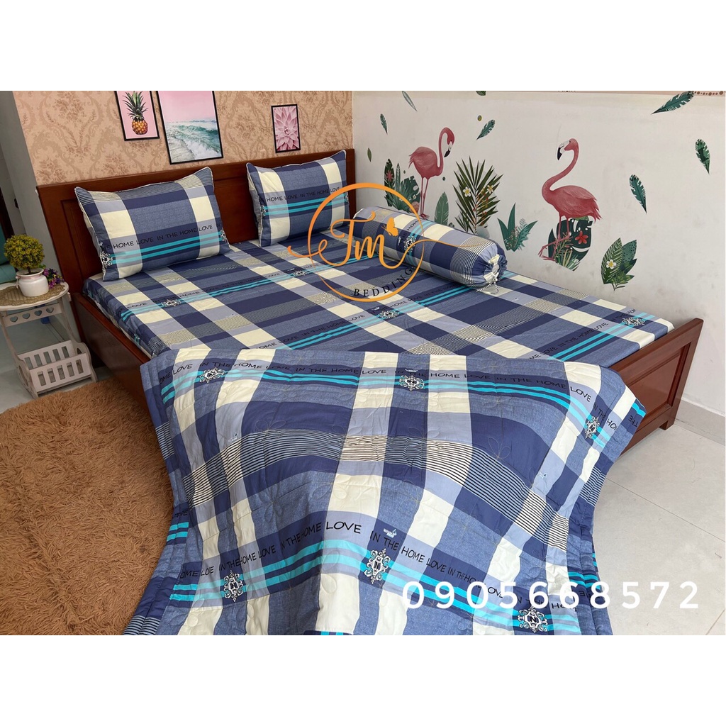 Bộ chăn ga gối vải Thắng Lợi 5 món co chăn chần gòn nhiều mẫu mới cập nhập liên tục | BigBuy360 - bigbuy360.vn