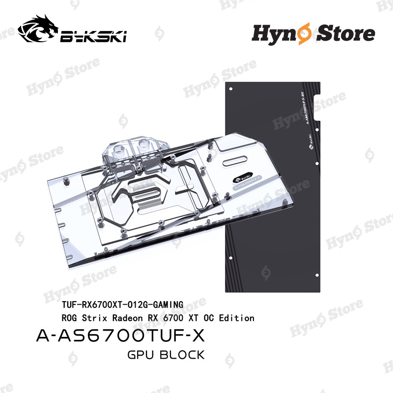 Block VGA Bykski tản nhiệt nước Asus 6700XT Tản nhiệt nước custom Hyno Store