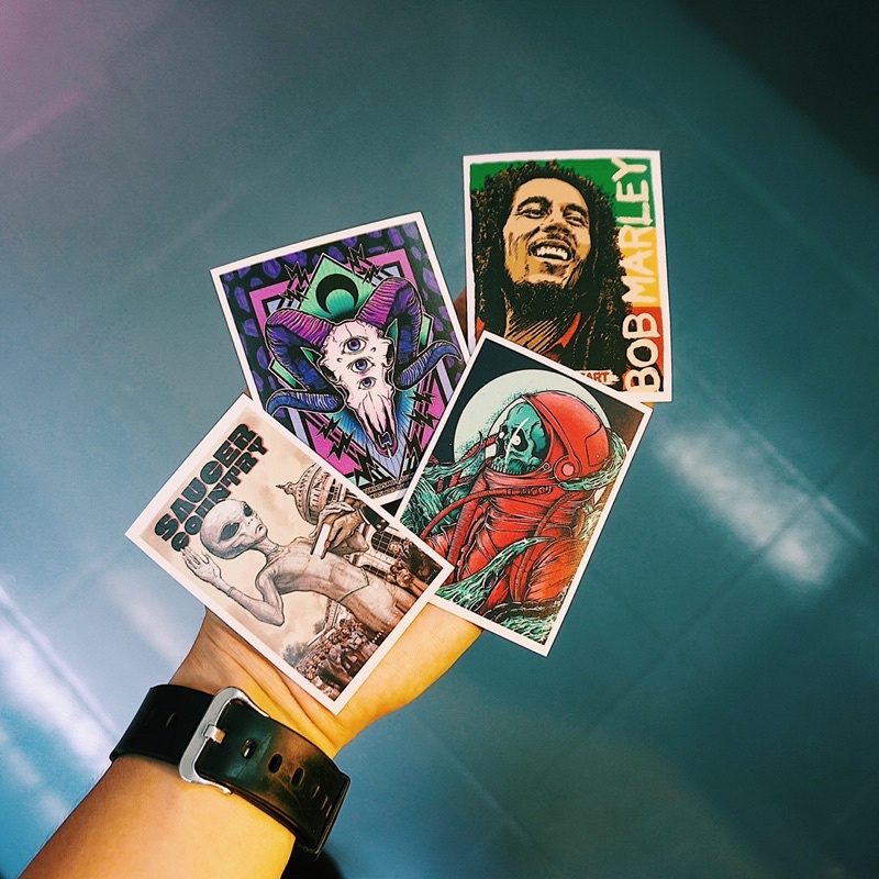Sticker Mix chống nước, hình dán mũ bảo hiểm, dán xe, điện thoại, laptop – Nghiện Sticker