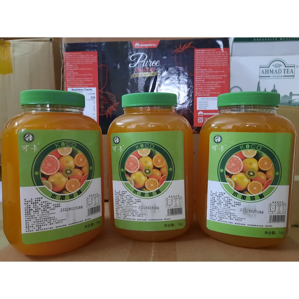 Mứt Hoa quả nhiệt đới koca hộp 1kg