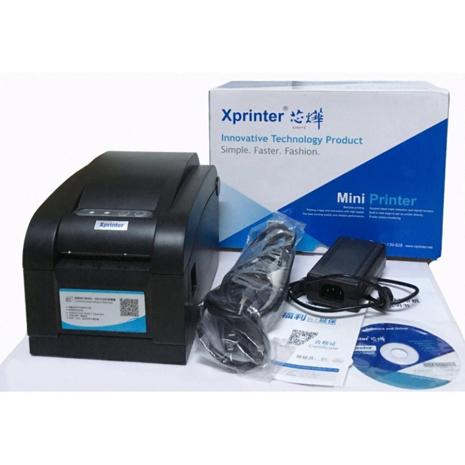 Máy In Tem Trà Sữa - In Mã Vạch Xprinter 350B | BigBuy360 - bigbuy360.vn