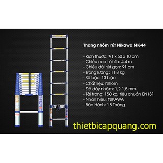 Thang nhôm 4.4m NIKAWA