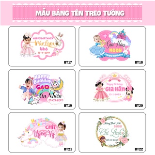 Bảng tên trang trí sinh nhật