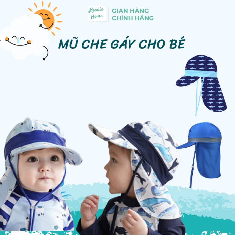 Mũ bơi che gáy cho bé