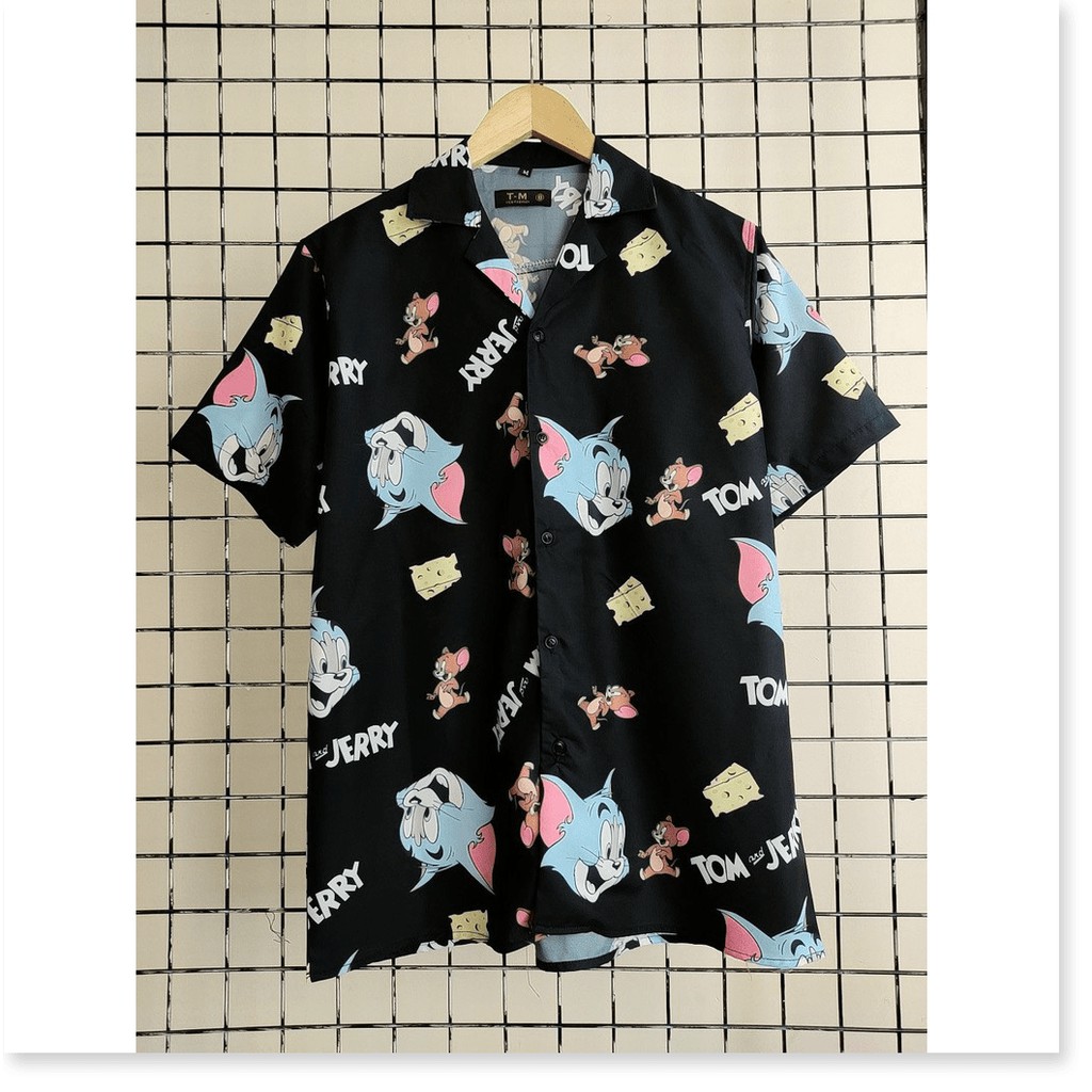 Áo Sơ Mi Nam Họa Tiết vải kate mát mịn HP