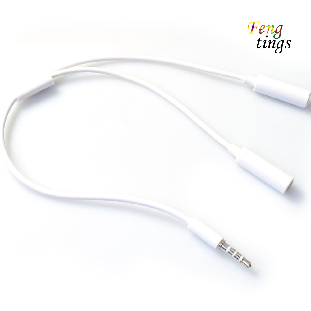 Cáp chia cổng âm thanh tai nghe từ 1 cổng 3.5mm sang 2 cổng 3.5mm