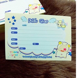 Combo 200 Miếng Phiếu Ship Decal Siêu Rẻ