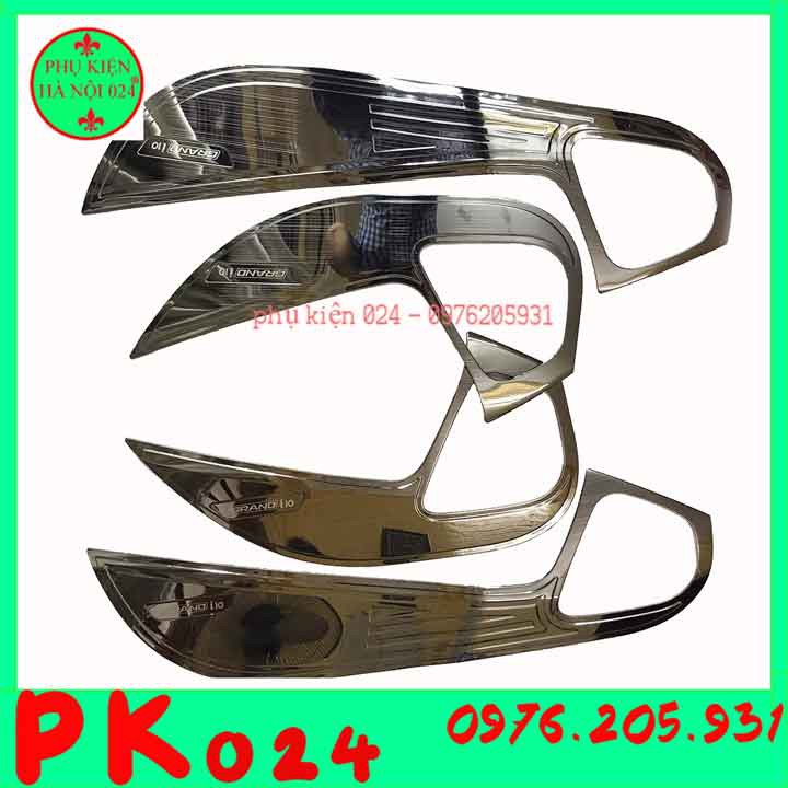 Bộ ốp tapli i10 2014-2021 vân Titan chống xước va đập khi mở cửa và làm đẹp xe