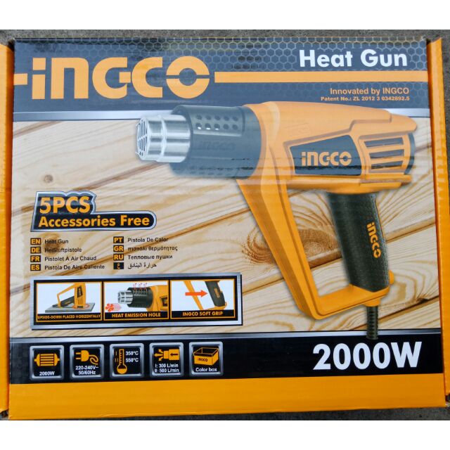 Máy thổi hơi nóng Ingco 2000w Hàng chính hiệu