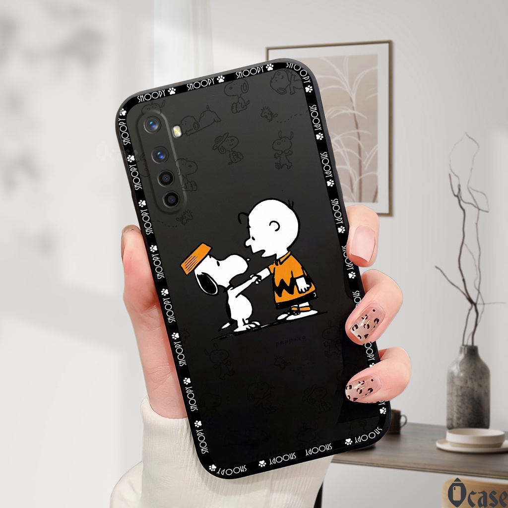 Ốp lưng Realme 6 / Realme 6 Pro / Realme XT in hình chú chó dễ thương cạnh viền vuông có bảo vệ camera