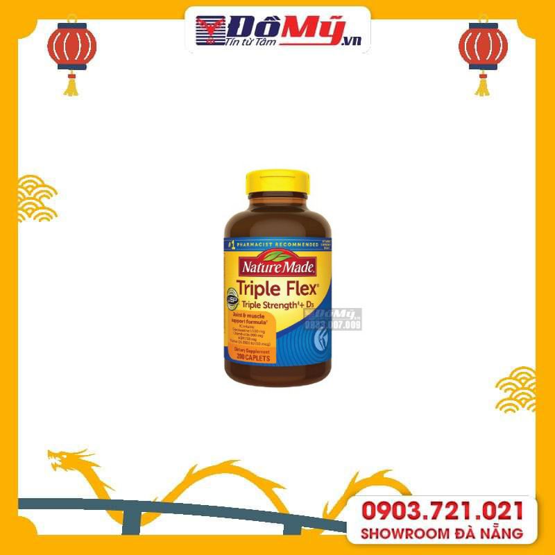 Hỗ trợ khớp - Triple Flex Nature Made của Mỹ hộp 200 viên