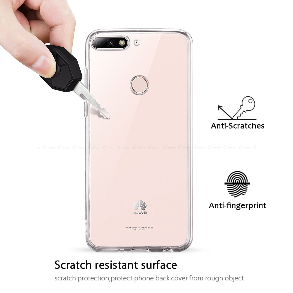 Ốp điện thoại TPU mềm trong suốt cho Huawei Y5P Y6P Y7P Y8P Y9 Y7 Y6Prime Pro 2018 2019 P20 P30 Lite Nova 3i 2i 7i 5T 2