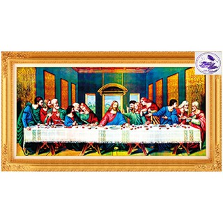 Tranh đính đá chúa Bữa Tiệc Ly Cuối Cùng. Kích thước: 100x51cm