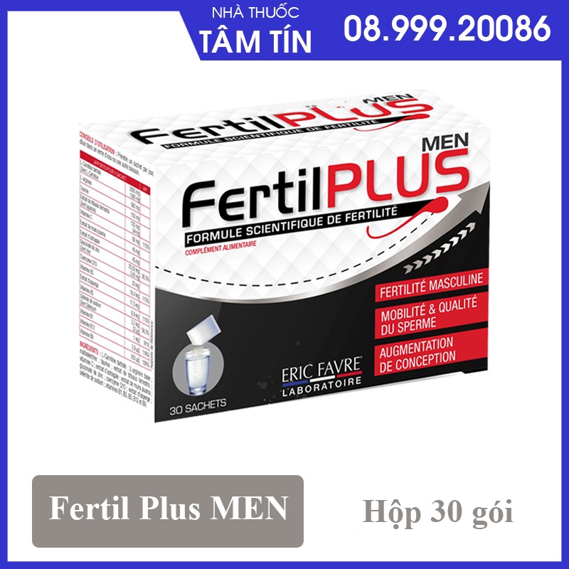 [CHÍNH HÃNG] FERTILPLUS MEN- fertil plus men - Cải Thiện Tin.h Trùng, Tăng Th.ụ Th.ai - Hộp 30 gói