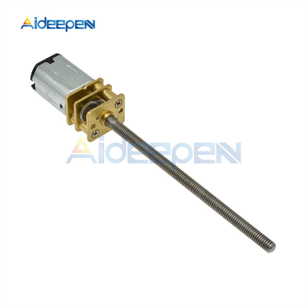 Động Cơ Giảm Tốc GA12-N20 DC 3V 6V 12V 15 30 60 100 200 800 1000RPM Kèm Vít M3 * 55 Cho Xe Tự Làm