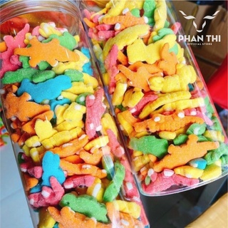 Kẹo Dẻo Cá Sấu Vị Trái Cây - [Hũ PET 500G]
