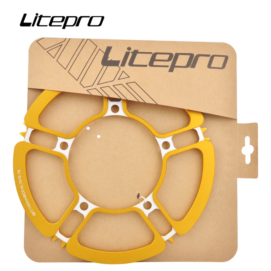 Đĩa xích xe đạp LITEPRO 5 lỗ 53 56 58T BMX 130BCD chất lượng cao