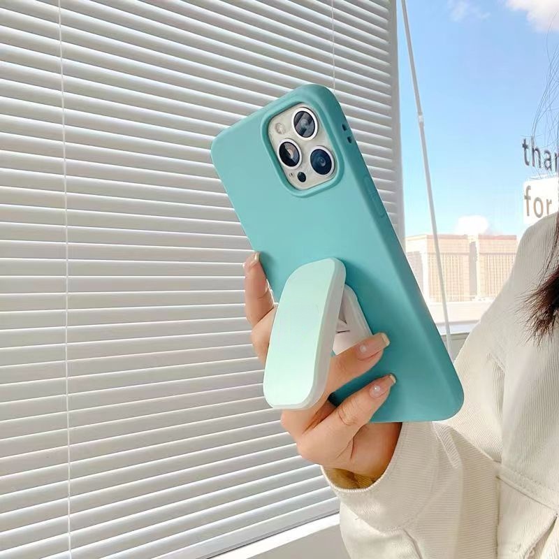Ốp Điện Thoại Màu Kẹo Có Giá Đỡ Hình Trái Tim 3D Cho Iphone 6 6S 7 8 SE 2020 X XS XR XsMax 11 12 13 Pro 11 12 13 Pro Max