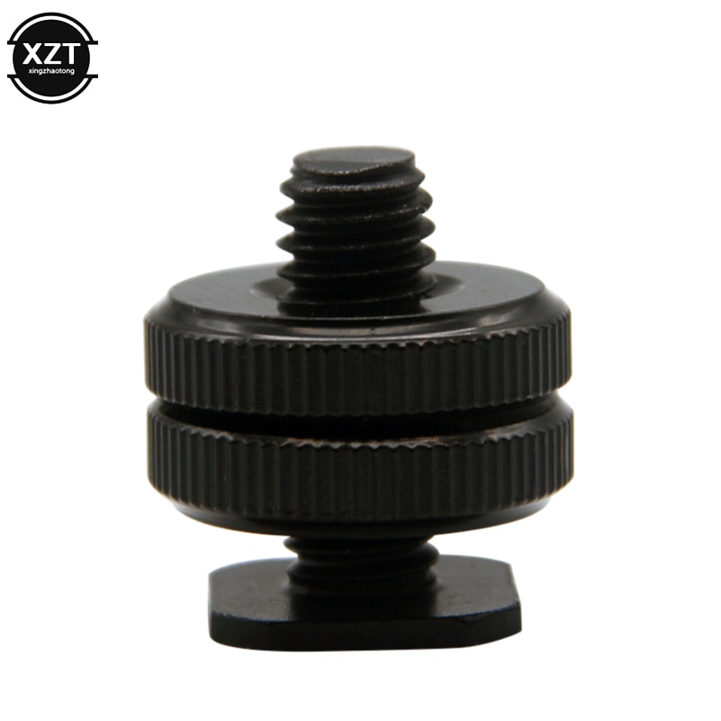 Ốc vít kép 1/4&quot; 3/8&quot; màu đen thích hợp cho giá đỡ máy ảnh