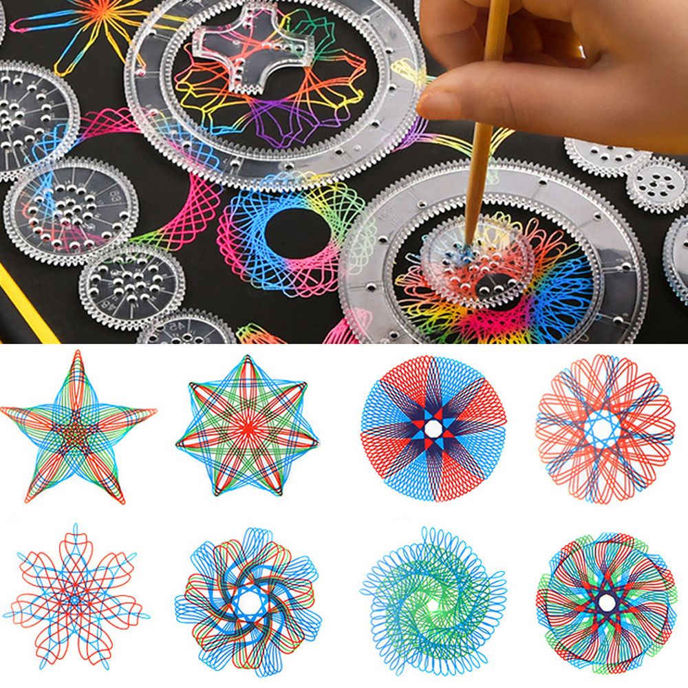 Bộ thước vẽ hình học sáng tạo vui nhộn cho bé