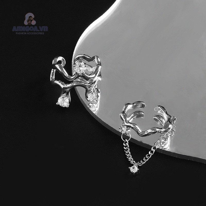 ✨✨ Nhẫn Hở Nhẹ Nhàng Kiểu Gợn Sóng Cao Cấp Sang Trọng Có Thể Điều Chỉnh Cho Nữ