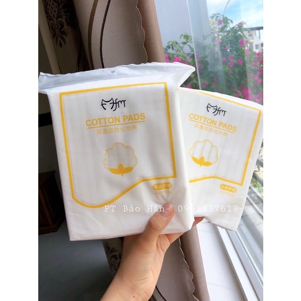 Combo 3 gói bông tẩy trang 222 miếng Cotton Pads