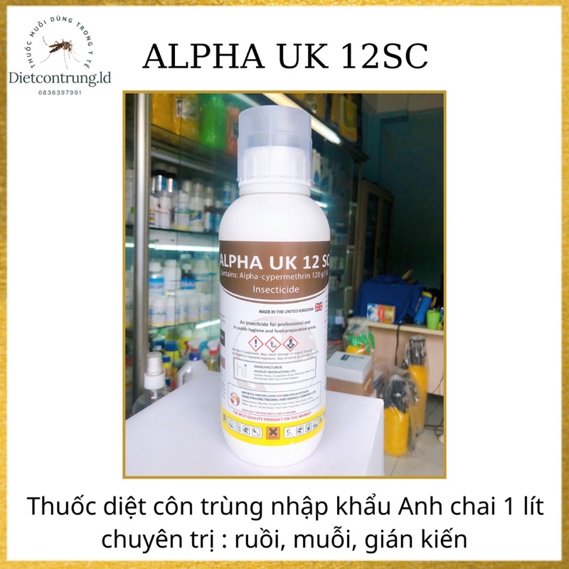 Thuốc muỗi cao cấp nhập khẩu Anh ALPHA UK 12SC - 1lít