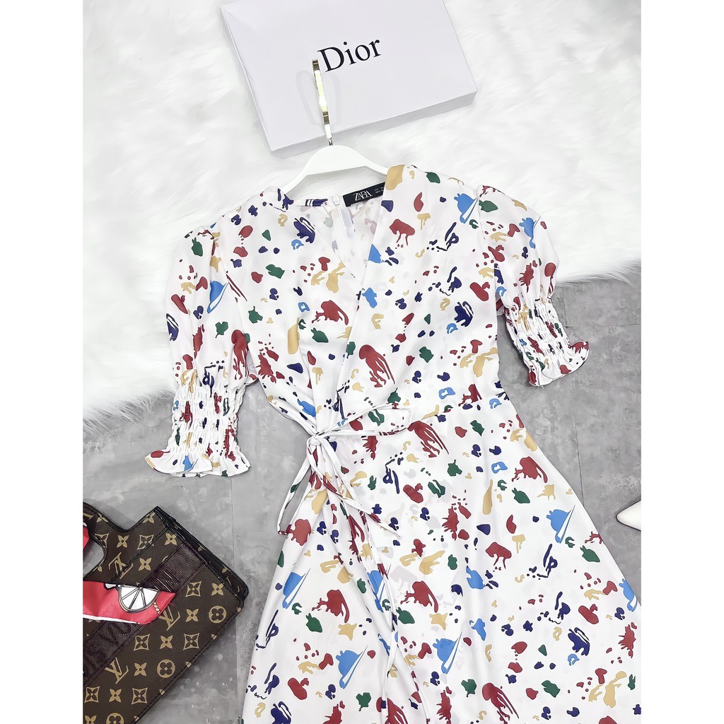 Đầm hoa nữ vintage, váy hoa nhí mùa hè, đầm midi dáng dài thanh lịch, hàng thiết kế may kỹ đủ size | BigBuy360 - bigbuy360.vn