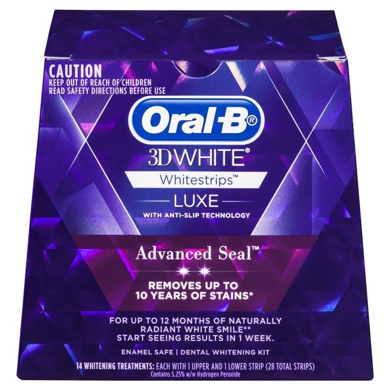 Miếng Dán Trắng Răng Oral-B 3D White Whitening Strips (28 miếng - Bill Úc)