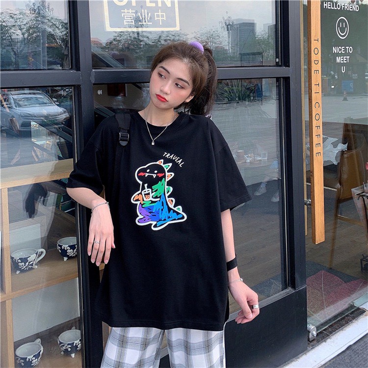 Áo thun tay lỡ Unisex NEKOSG, áo phông form rộng HT89
