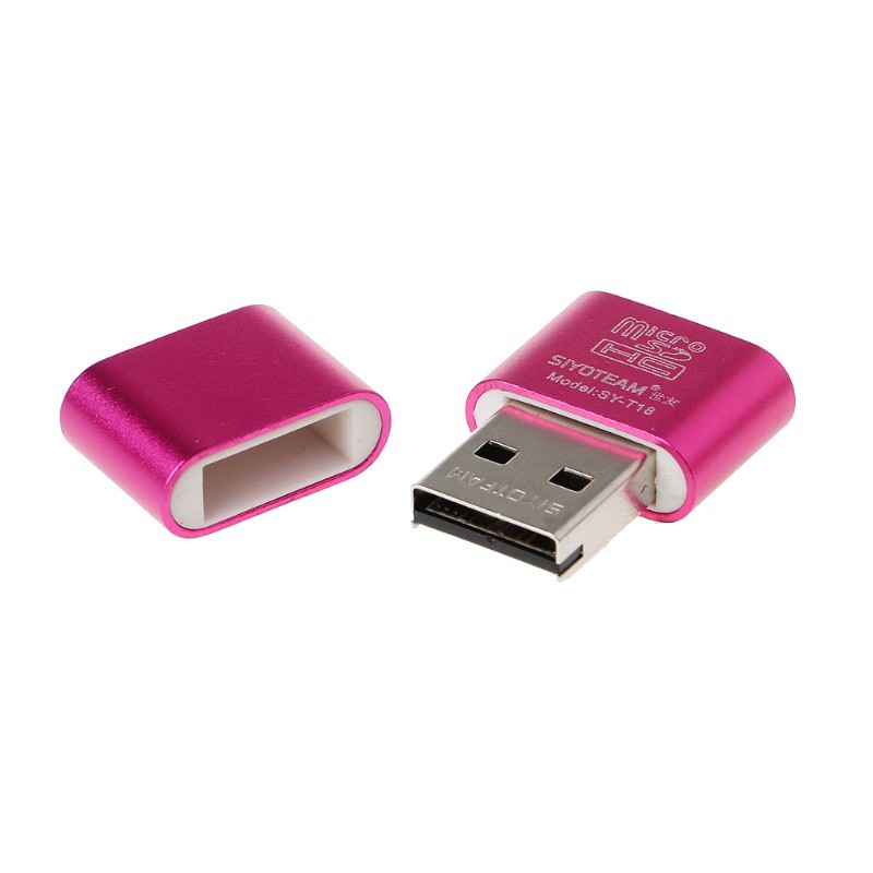 Đầu đọc thẻ nhớ bằng hợp kim nhôm USB 2.0 A Micro SD TF cao cấp