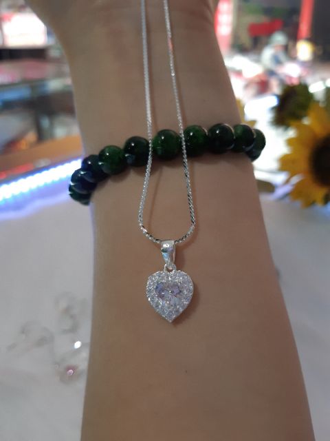 Dây chuyền bạc nữ mặt trái tim